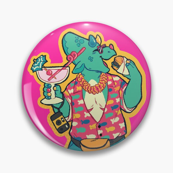 Item preview, tropical triceratops designed and sold by hazyhund.