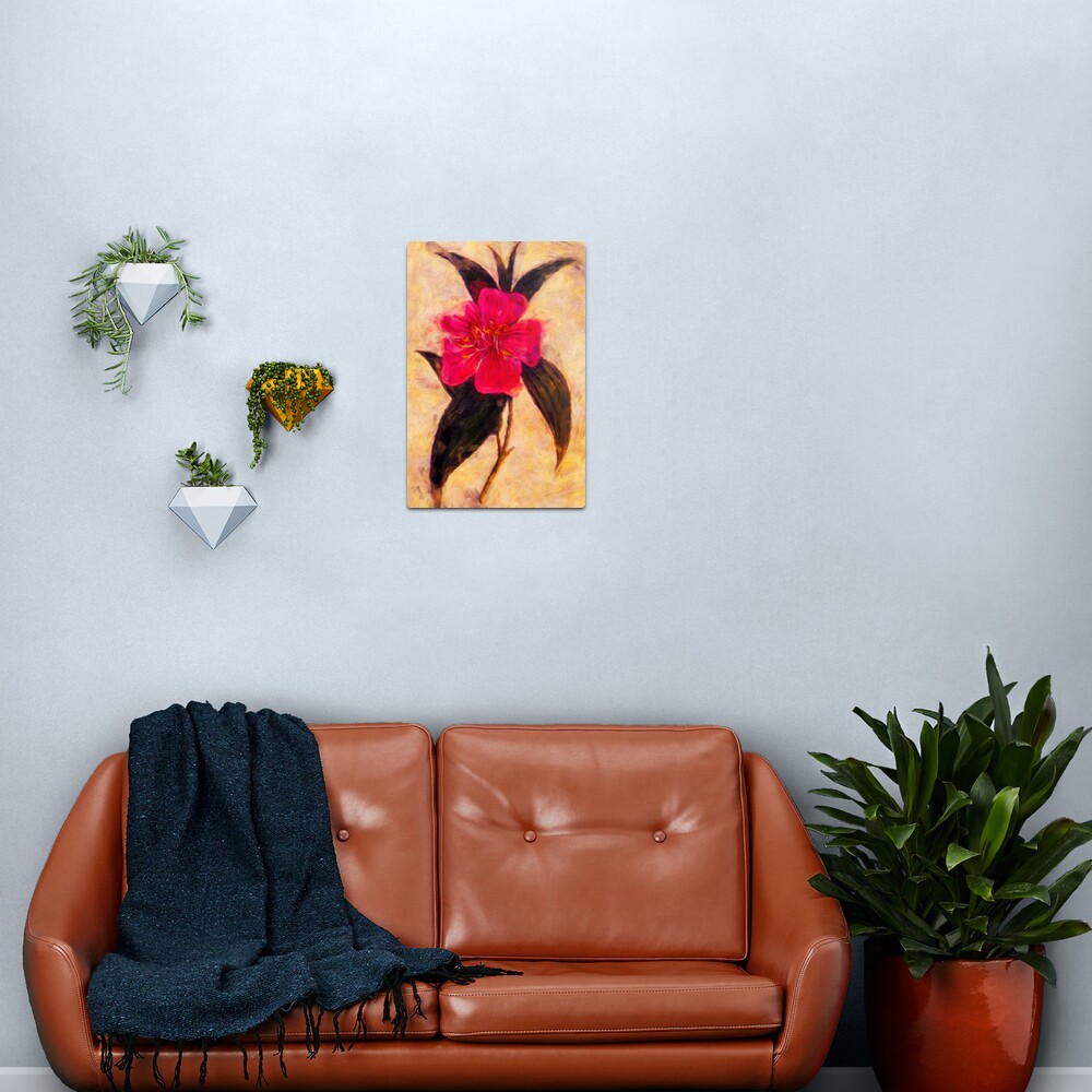 William Curtis' Botanical Magazine Volume XV, Cinnamon-Leaved Melastoma Reworked Metal Print