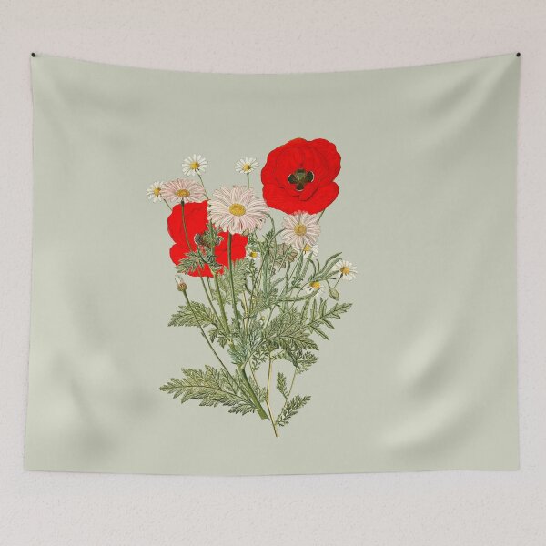 Artikelvorschau, Ein Landgarten Blumenstrauß-Mohn und Gänseblümchen entworfen und verkauft von anni103.