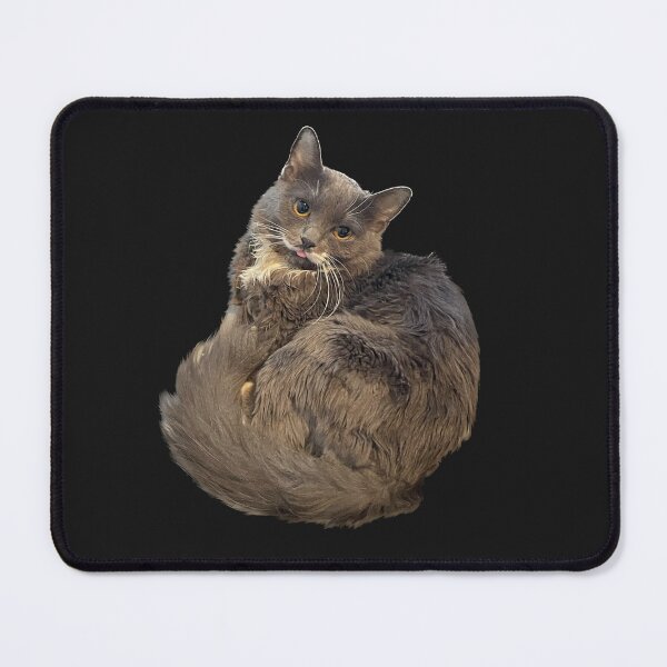 Item preview, Blep grey cat designed and sold by InkKountess.