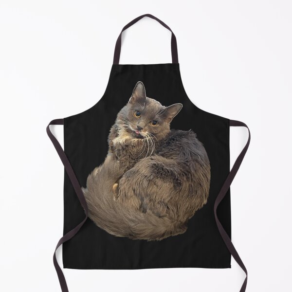 Item preview, Blep grey cat designed and sold by InkKountess.