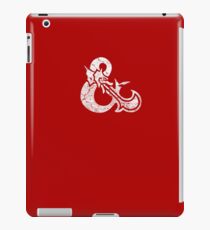Dungeons&Dragons white ampersend iPad Case/Skin