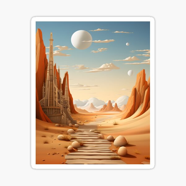 Item preview, Oasis Illusions: Surrealist Desert Fantasy designed and sold by Shirtastically.