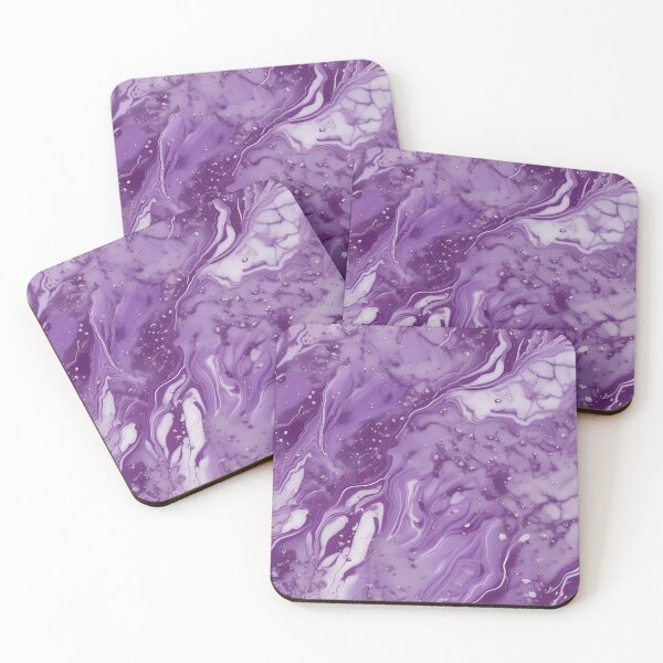 Item preview, Purple & White Marble Symphony #3 designed and sold by BirdsnStuff.