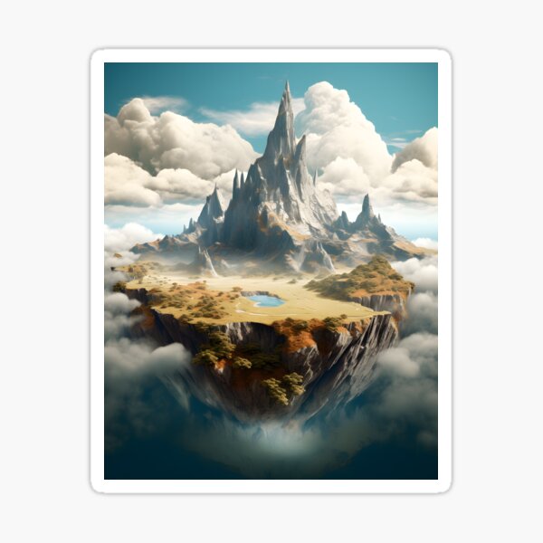 Item preview, Elevated Euphoria: Surrealist Mountain Art designed and sold by Shirtastically.