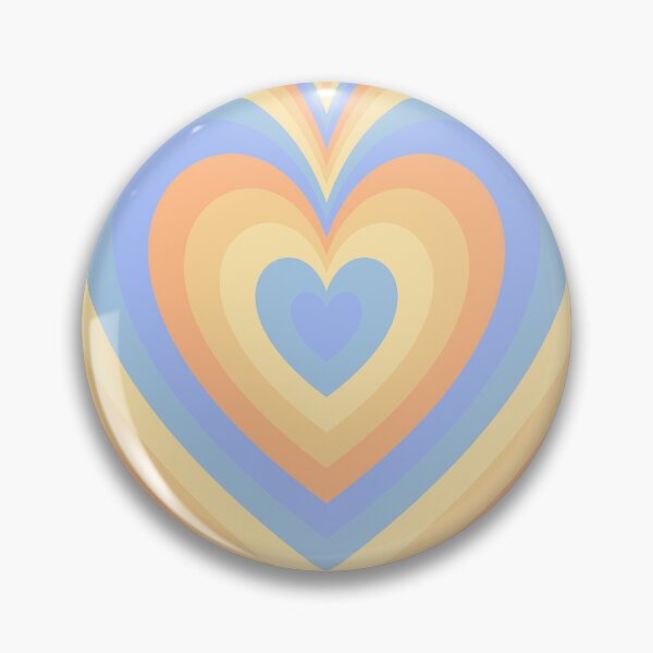 Item preview, Blue Orange And Yellow Groovy Heart Pattern designed and sold by EpicCreation.