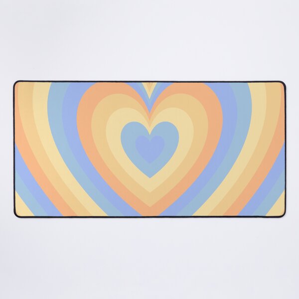 Item preview, Blue Orange And Yellow Groovy Heart Pattern designed and sold by EpicCreation.