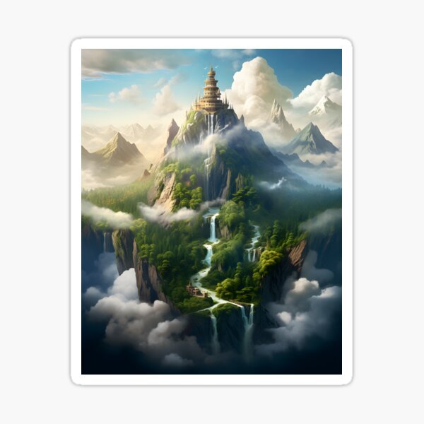 Item preview, Peak Ponderings: Surrealist Mountain Depths designed and sold by Shirtastically.