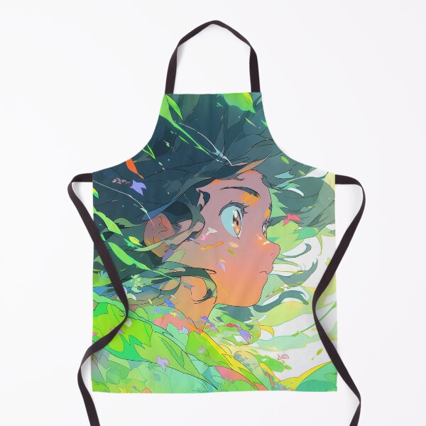 Item preview, Beautiful Abstract Green Magic Anime Girl designed and sold by bubblegoth.