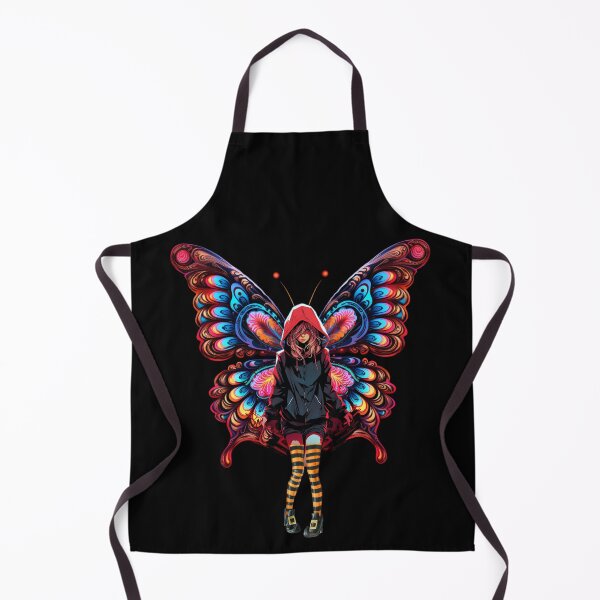 Item preview, Rebel witch with colorful butterfly wings designed and sold by MyMerryMary.