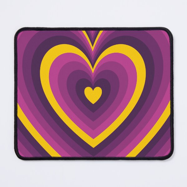 Item preview, Purple and Yellow Groovy Heart Pattern designed and sold by EpicCreation.