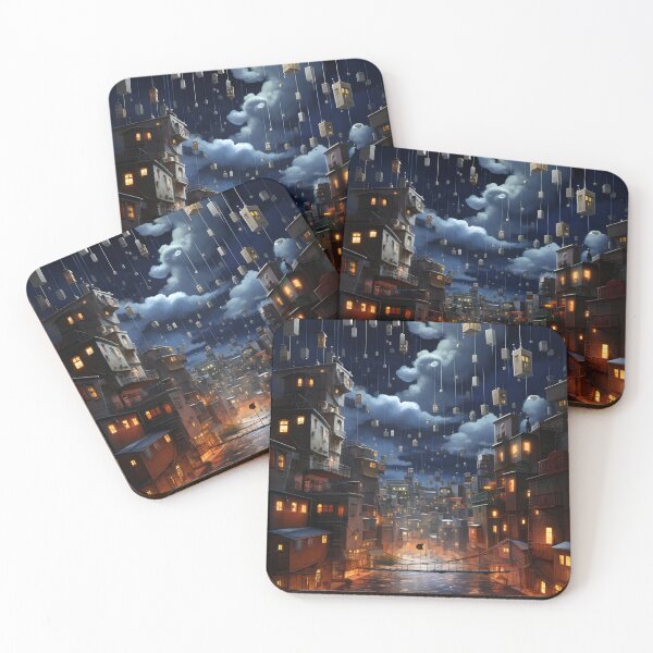 Item preview, Metropolis Mirage: Surrealist Night City designed and sold by Shirtastically.