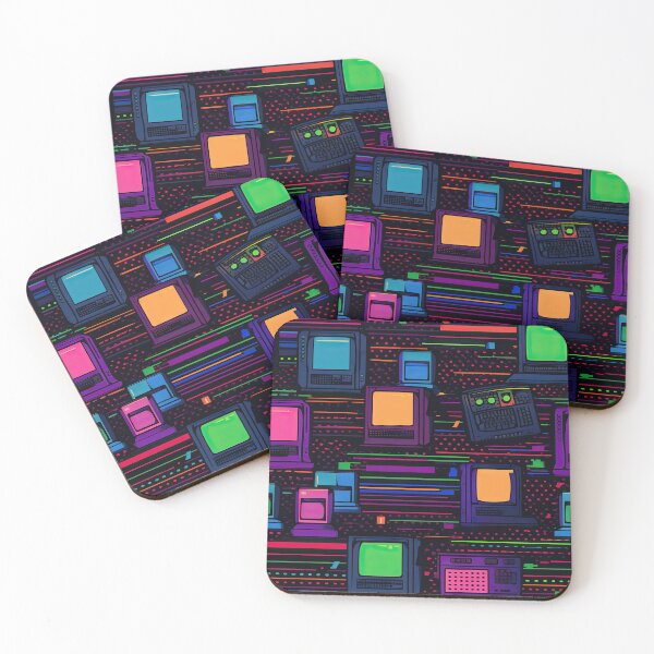 Item preview, 80s and 90s Funky Retro Computer Pattern designed and sold by AeonAcademy.