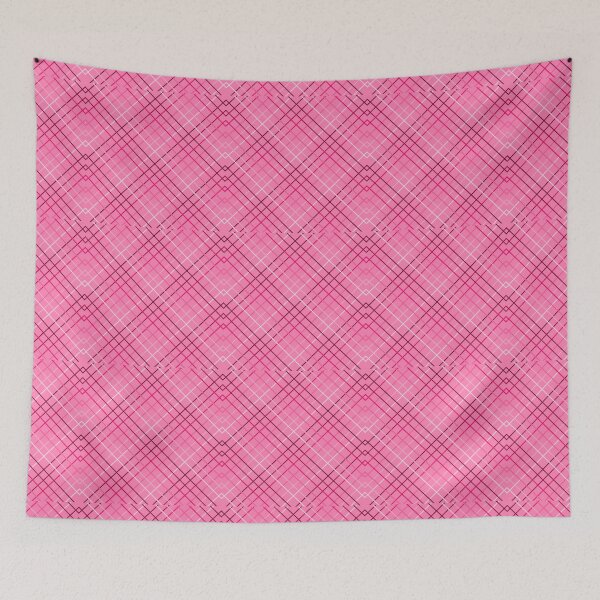 Item preview, Red Check Pin Stripes on Blush Pink, Red Tones designed and sold by AASparksDesigns.