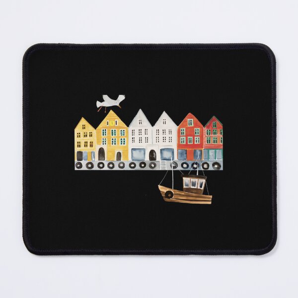 Item preview, Bergen Norway watercolor 	 	 designed and sold by bbzzpdcjaw85.