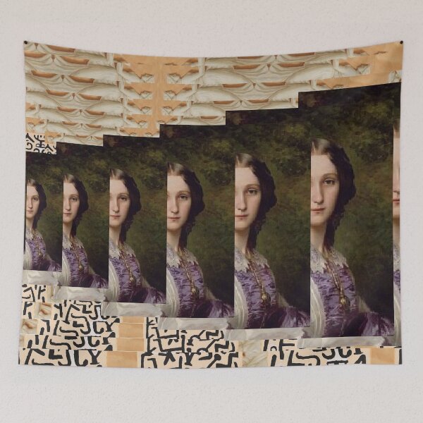 Item preview, Dahlia Mural designed and sold by BortaYarrow.