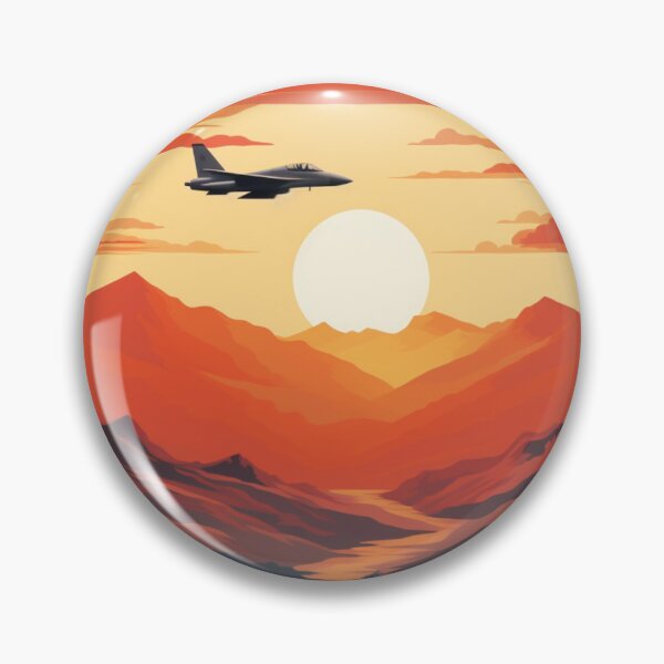 Item preview, Avión de combate al atardecer designed and sold by schamsyy.