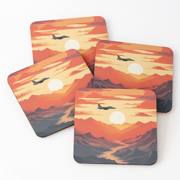 Item preview, Fighter Jet at sunset designed and sold by schamsyy.