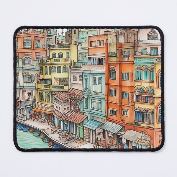 Item preview, Dhaka city drawing designed and sold by ComicsFactory.