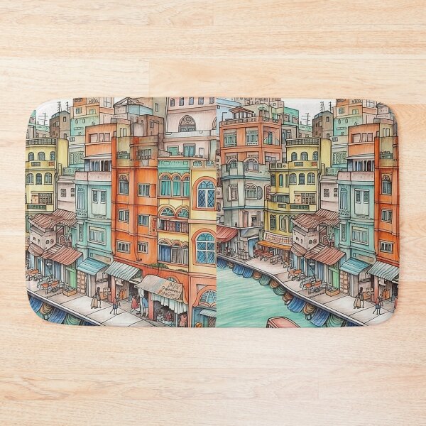 Item preview, Dhaka city drawing designed and sold by ComicsFactory.