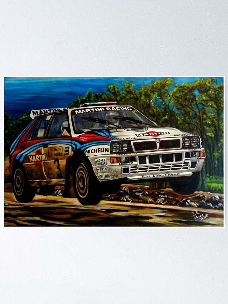 Photo Sport Lancia Delta Rally Classic Car Giant Wall Art Poster Print