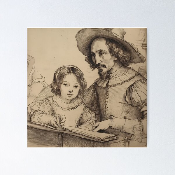 Item preview, Diego Velázquez drawing designed and sold by ComicsFactory.