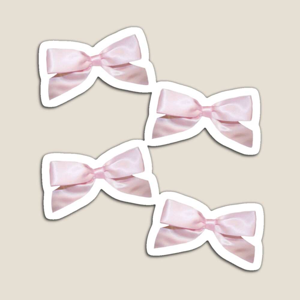 Coquette balletcore ribbon bow  Magnet for Sale by Pixiedrop