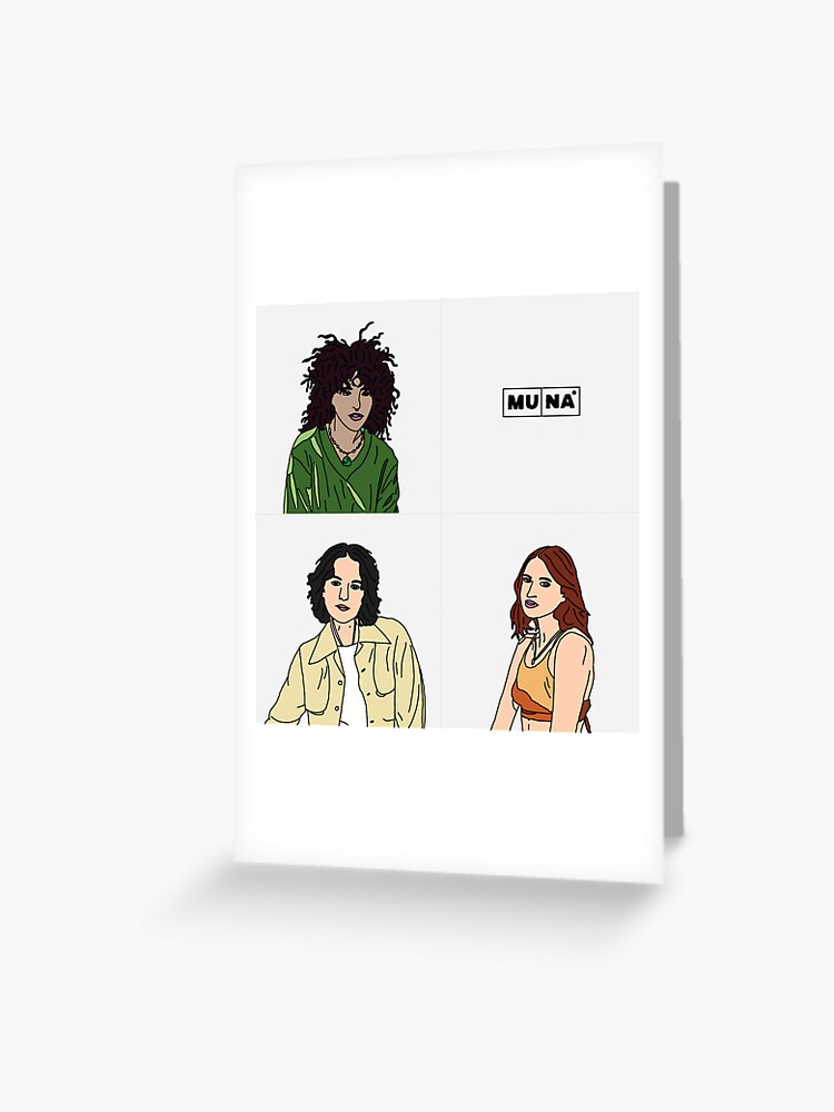MUNA self-titled album cover Greeting Card MUNA self-titled album cover Greeting Card