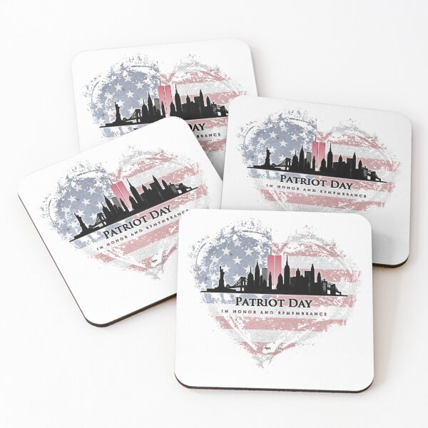 Item preview, Patriot Day with Distressed American Flag Heart designed and sold by AmericaFreedom.