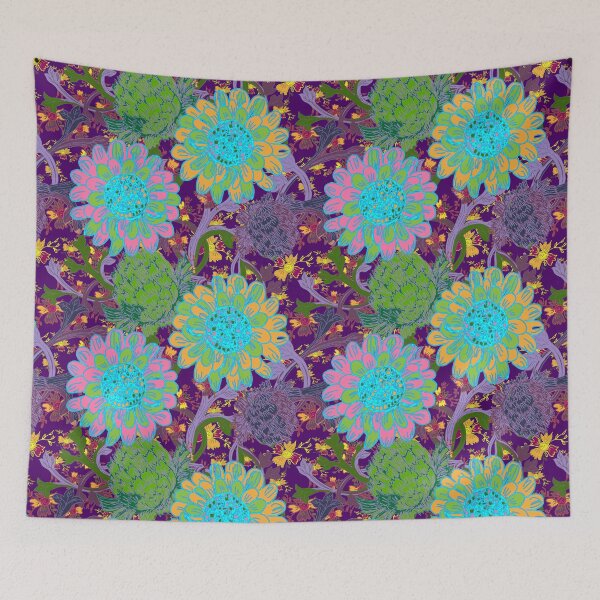 Item preview, Wheels of flowers colourful designed and sold by Flora Rose Design.