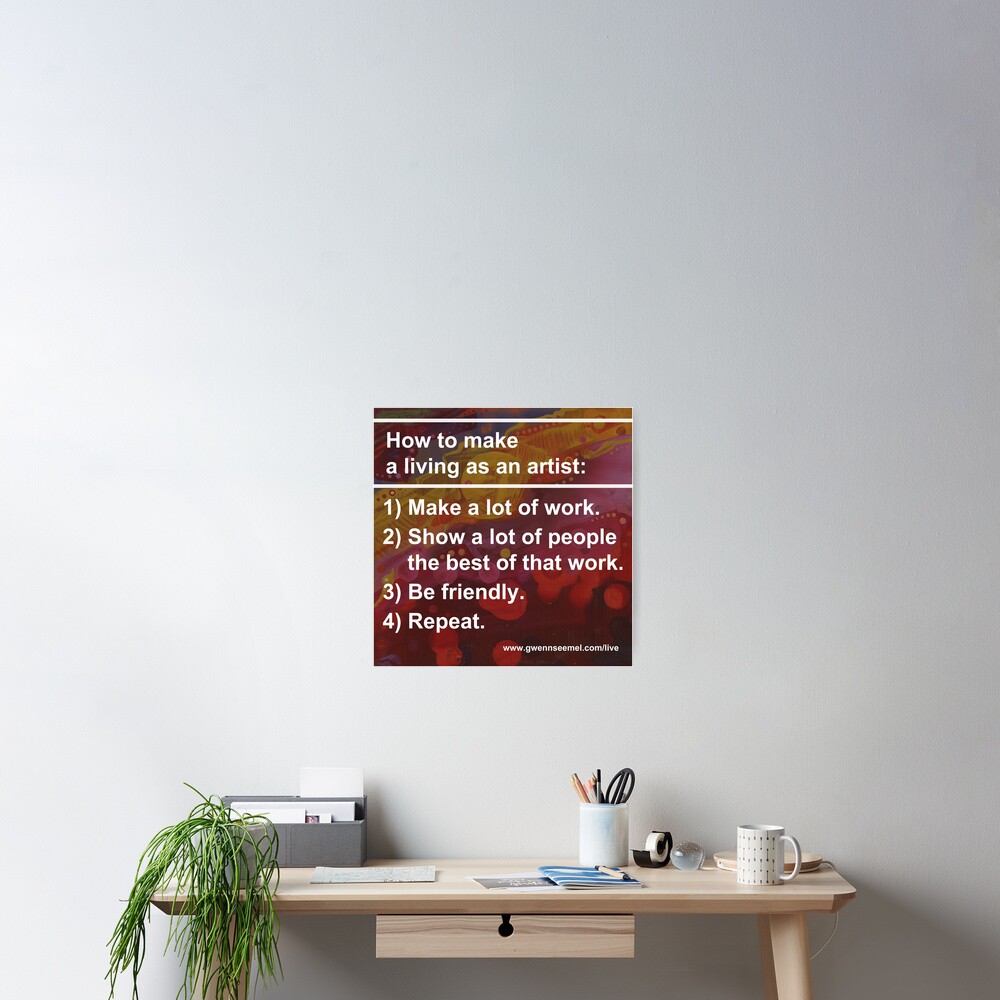 How To Make a Living as an Artist Poster