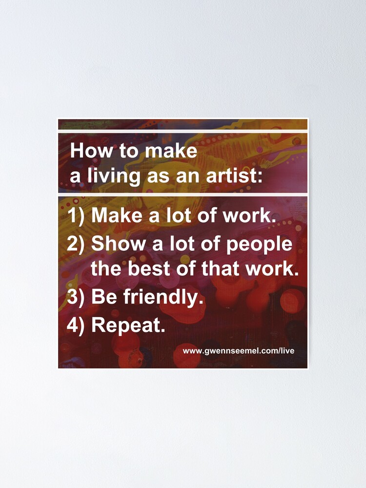 Alternate view of How To Make a Living as an Artist Poster