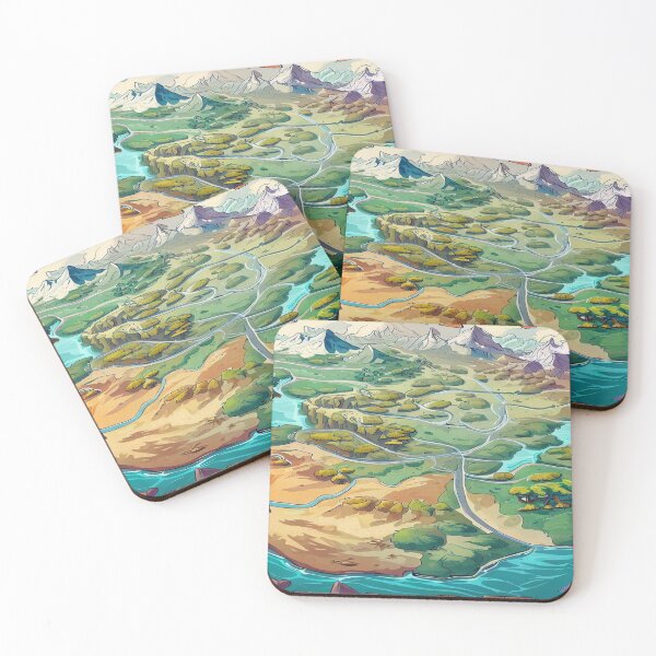 Item preview, Map with several regions designed and sold by Tandilia Store.