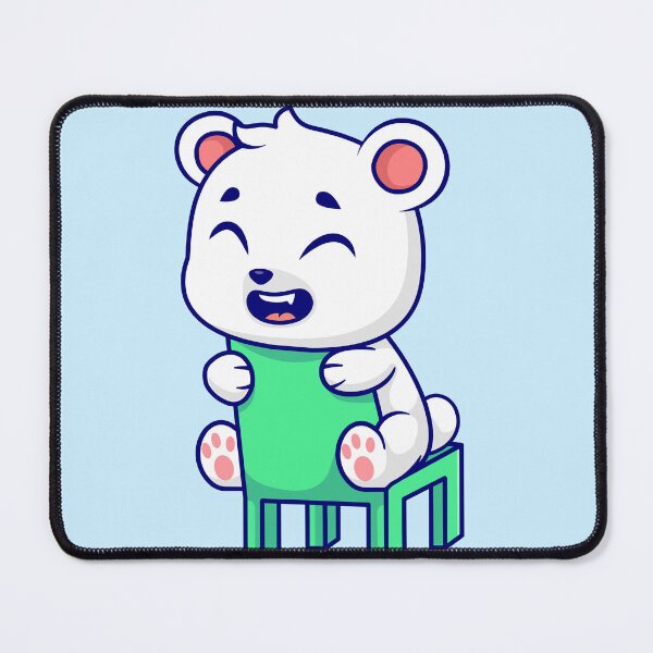 Item preview, Arctic siting polar bear Adventure: Cute Polar Bear sitting - Cartoon Illustration designed and sold by hjian8219.