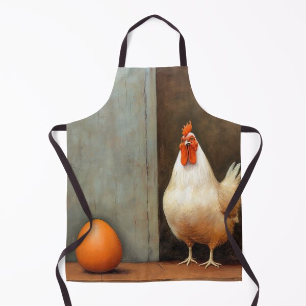 Item preview, White Hen Stands Guard Over Her Egg designed and sold by YoPedro.