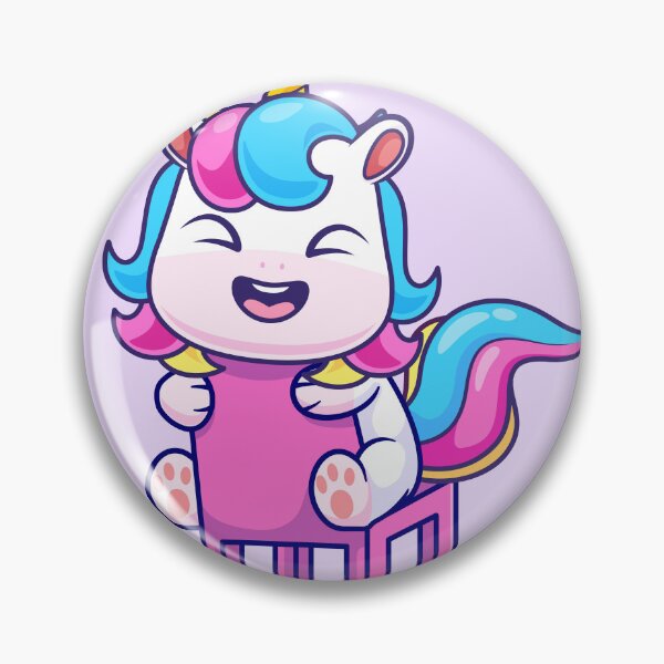 Item preview, Whimsical Unicorn: Cute Unicorn Sitting on a Chair - Cartoon Illustration designed and sold by hjian8219.