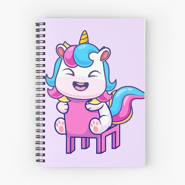 Item preview, Whimsical Unicorn: Cute Unicorn Sitting on a Chair - Cartoon Illustration designed and sold by hjian8219.