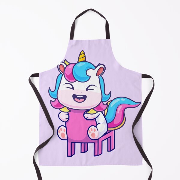 Item preview, Whimsical Unicorn: Cute Unicorn Sitting on a Chair - Cartoon Illustration designed and sold by hjian8219.