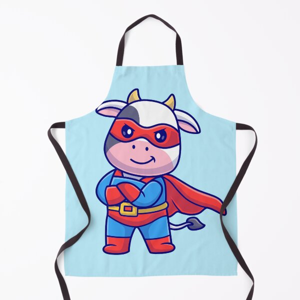 Item preview, "Cow Hero: Cute Cow Superhero - Cartoon Vector Illustration" designed and sold by hjian8219.