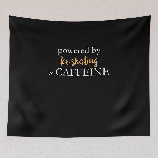 Item preview, Powered By Ice Skating And Caffeine designed and sold by theredteacup.