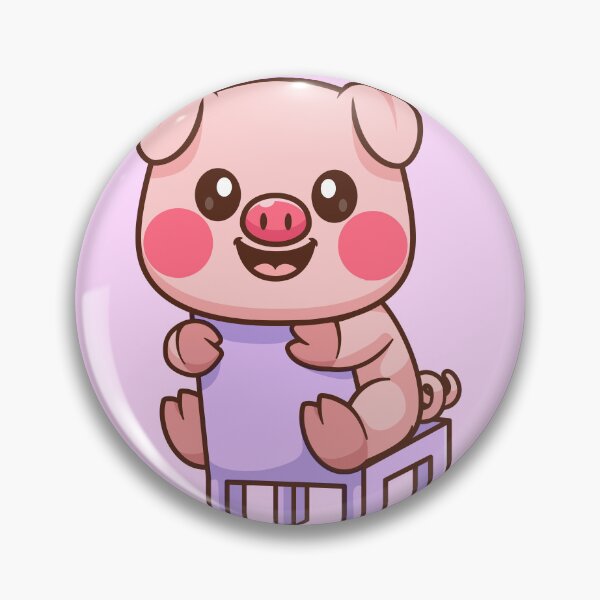 Item preview, Playful Piglet: Cute Pig Sitting on a Chair - Cartoon Illustration designed and sold by hjian8219.