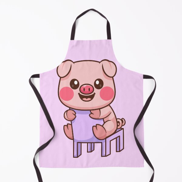 Item preview, Playful Piglet: Cute Pig Sitting on a Chair - Cartoon Illustration designed and sold by hjian8219.