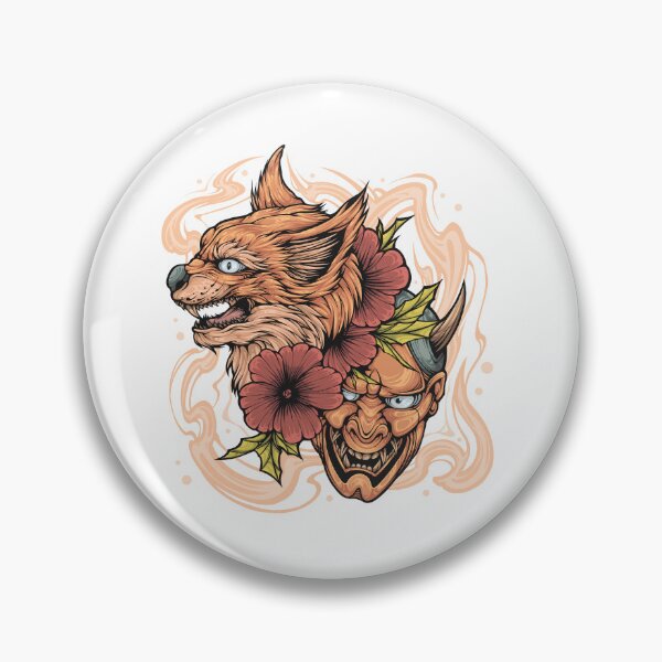 Item preview, Angry cat Illustration design with onimask designed and sold by SanXaloonk.