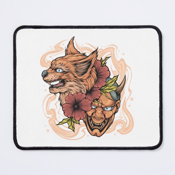Item preview, Angry cat Illustration design with onimask designed and sold by SanXaloonk.
