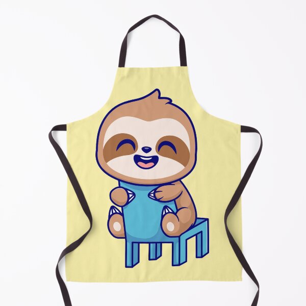 Item preview, Adorable Sloth: Cute Sloth Sitting on a Chair - Cartoon Illustration designed and sold by hjian8219.