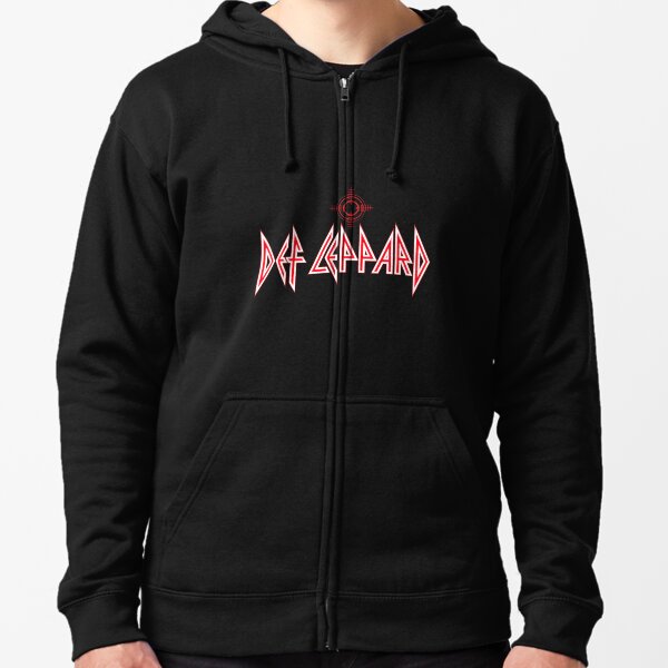 Def leppard zip online up hoodie