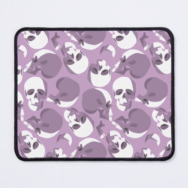 Item preview, pastel purple skull skeleton pattern  designed and sold by Gossip Rag.