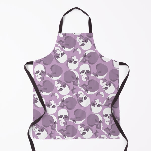 Item preview, pastel purple skull skeleton pattern designed and sold by Gossip Rag.