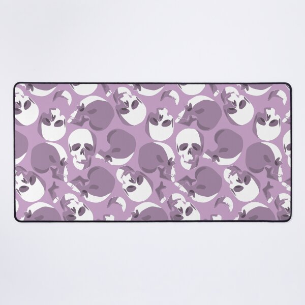 Item preview, pastel purple skull skeleton pattern  designed and sold by Gossip Rag.