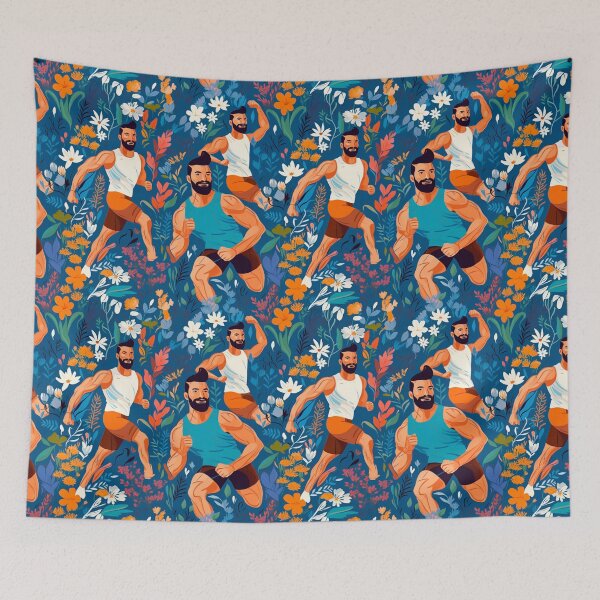 Item preview, Bearded Daddy Running | Exercise Print designed and sold by Mattk270.
